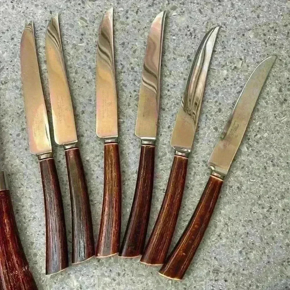 Westall Richardson Vintage Stainless steel Steak knives, see assorted total 10pc - Picture 3 of 8